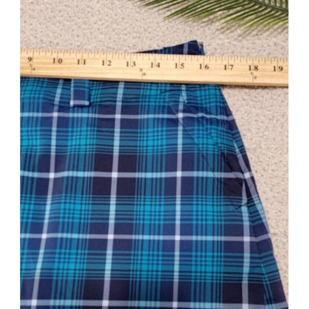 Nike Golf Women's Athletic Skirt w/ Shorts Dri-Fit Plaid Blue Size 10 NEW w/ Tag - Picture 16 of 16